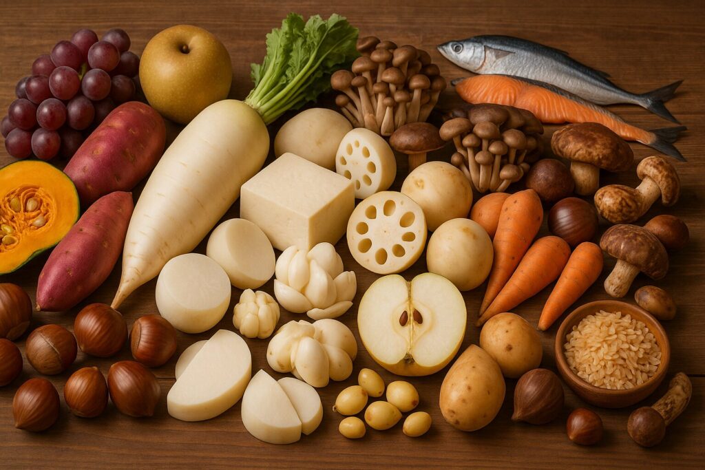 秋分の日　セルフケア　旬の食材